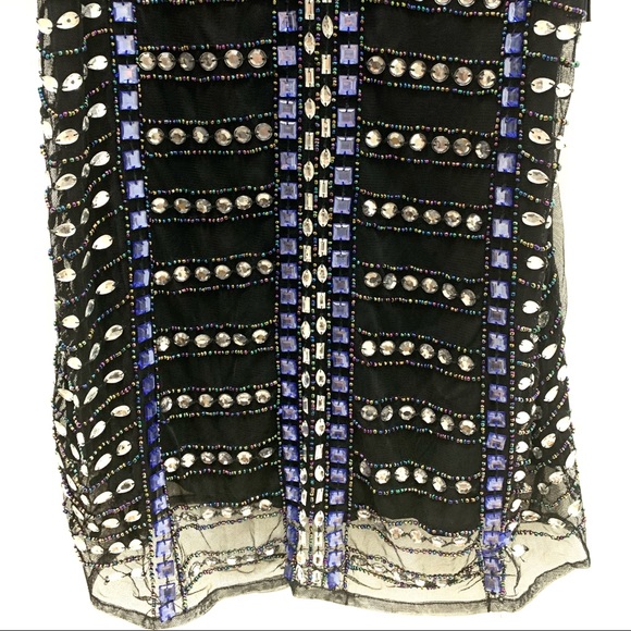 NBD x Revolve Beaded Embellished Shift Party Dress - Picture 9 of 16